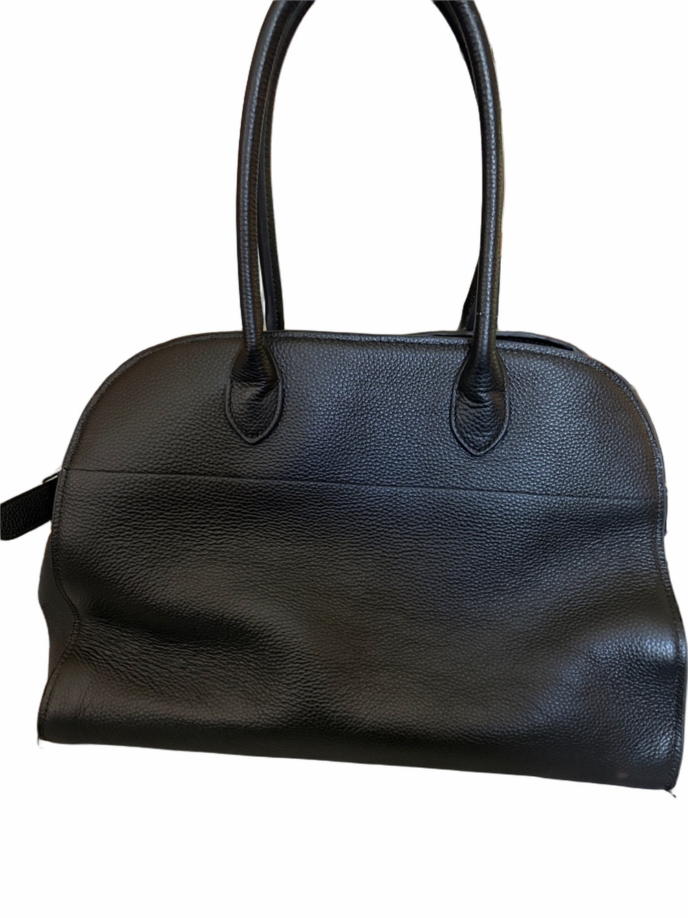 Margaux style quite luxury classic black leather big hand/ shoulder bag. - Picture 3 of 10